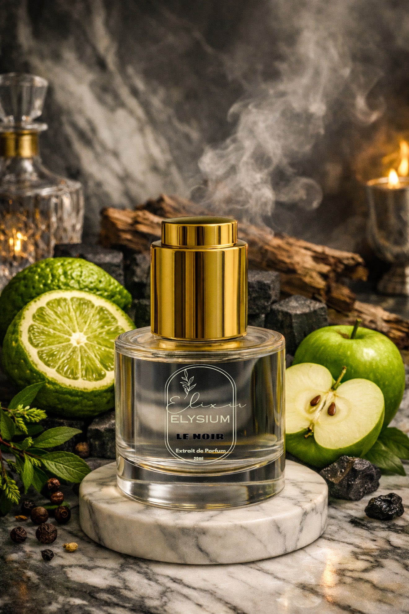 Le Noir Perfume Oil – Smoky Woods, Pineapple & Musk Scent